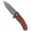 Nóż składany LionSteel KUR Santos Wood, Stonewashed Sleipner by Molletta (KUR ST)