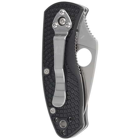 Spyderco Ambitious Black FRN, Plain 8Cr13MoV (C148PBK)