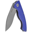 Kubey Timberwolf Knife Blue G10, Stonewashed 14C28N (KU208G)