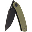 Kubey Knife Momentum Green G10, Dark Stonewashed AUS-10 by Sherif Manganas (KU344G)
