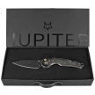 Fox Jupiter Black Titanium, Stonewashed PVD M390 by Denis Simonutti knife (FX-555 TIBR)