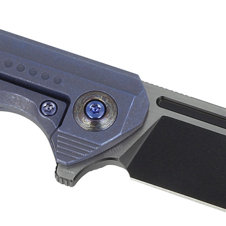 WE Knife Reiver LE No 044/260 Blue Titanium, Black Stonewashed CPM S35VN (WE16020-4)