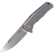 Nóż składany LionSteel T.R.E. Grey Titanium/Blue Ti, Stonewashed M390 by Molletta (TRE BL)