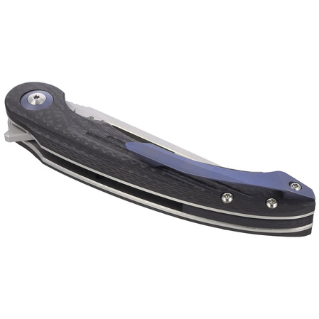 Nóż składany Bestech Irida Carbon Fiber / Black G10, Satin 14C28N by Kombou (BG25D)