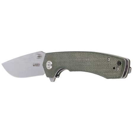 Nóż Kubey Knife Green Micarta, Bead Blasted D2 (KU901C)