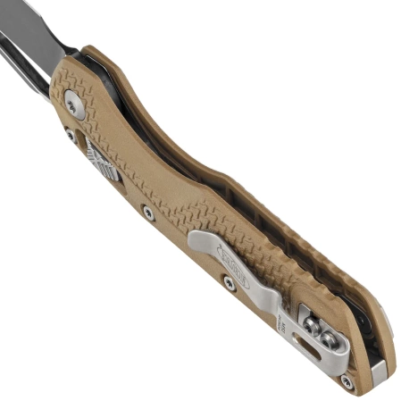 Nóż składany Microtech MSI S/E Ram-Lok Dark Earth Tri-Grip Polymer, Black/Bead Blasted M390MK by Tony Marfione (210T-1PMDE)