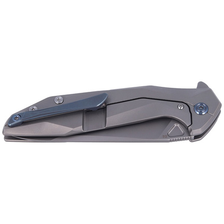 Nóż składany Kubey Nova Frame Lock Gray Titanium, Beadblasted 14C28N (KB235F)