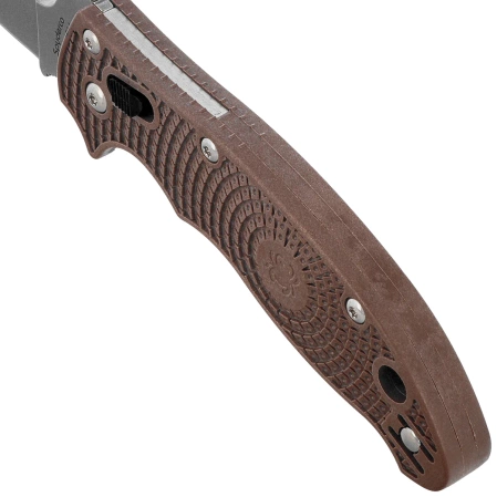 Nóż składany Spyderco Manix 2 Lightweight Sprint Run Brown FRCP, Stonewashed CPM 15V by Eric Glesser (C101PBN15V2)