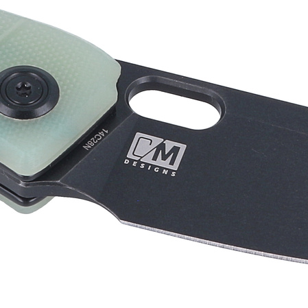 Nóż Kubey Knife Hyde, Jade G10, Dark Stonewashed 14C28N by Colin Maisonpierre (KU2104C)