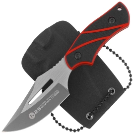 K25 Neck Knife Black/Red G10, Titanium 7Cr17Mov (32691)