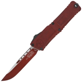 Microtech Combat Troodon Gen III S/E Knife Weathered Crimson Aluminum, Weathered Crimson M390MK by Tony Marfione (1143-1WCM)