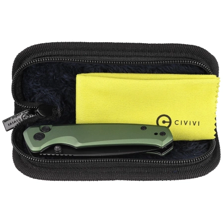 Civivi Altus Green Aluminum, Black Stonewashed Nitro-V knife (C20076-5)