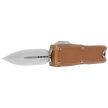 Microtech UTX-85 D/E Gen IV OTF Knife Tan Aluminum, Stonewashed  M390MK by Tony Marfione (12324-10TA)