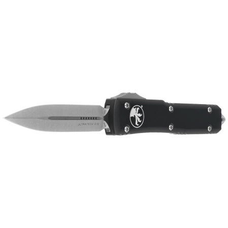 Microtech Ultratech D/E OTF Knife Black Aluminum, Stonewashed M390 by Tony Marfione (122-10)