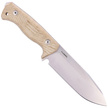 Nóż LionSteel Natural Canvas Micarta, Satin CPM 3V by Molletta (T6 3V CVN)