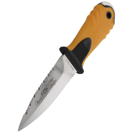 FOX Tekno Sub Stainless Steel Yellow diving knife (646/11)