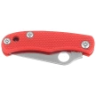 Spyderco Bug Knife Red G10, Satin 12C27 (C133GRDP)