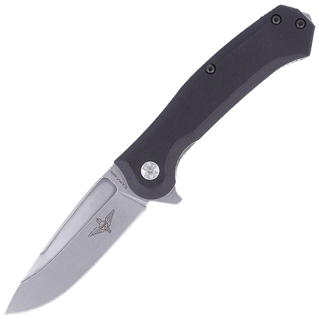 Maserin Police 680 Black G10, Stonewashed N690 by Nicolai Lilin Knife (680/G10N)