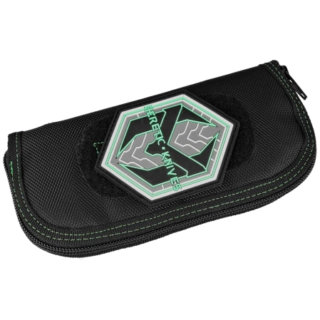 Heretic Knife Pariah-A Custom Titanium / Fat Carbon Snakeskin Inlays, Blued Baker Forge Elite AuroraMai Damascus by Tony Marfione Jr.