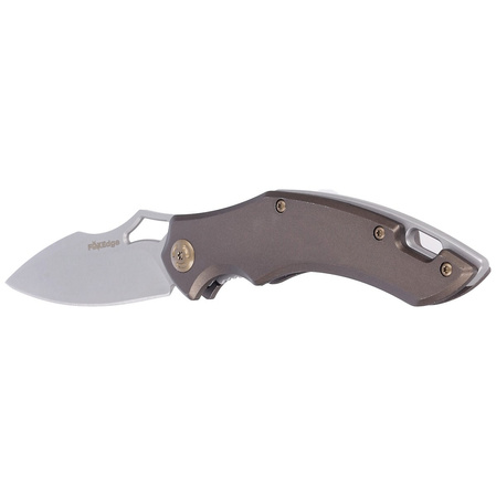 Nóż składany FoxEdge Sparrow Brown Anodized Aluminium, Sand Blasted by Denis Simonutti (FE-031)