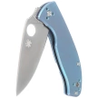 Spyderco Tenacious R.I.L. Blue Titanium, Satin 8Cr13MoV by Eric Glesser (C122TIBLP)