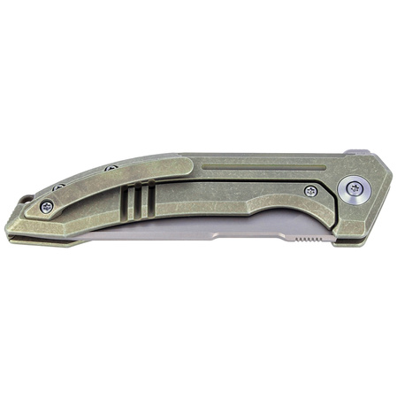 Nóż WE Knife Quixotic Green Titanium, Silver Bead Blasted CPM 20CV (WE21016-4)
