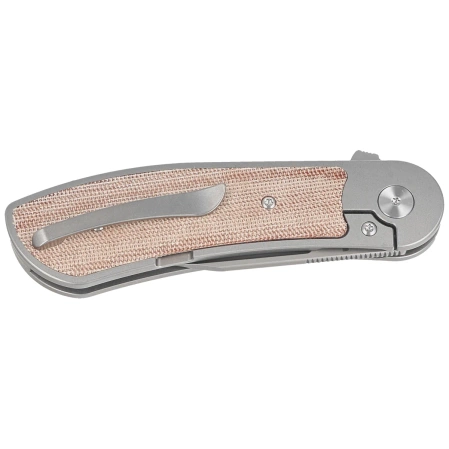 Bestech Vestige Knife GreyTitanium/Natural Micarta, Stonewashed MagnaCut by Justin Lundquist (BT2411B)