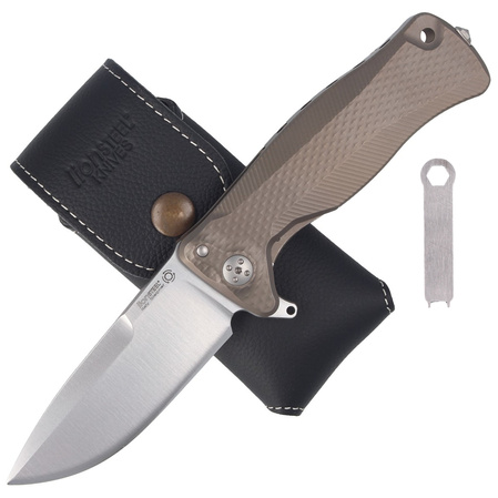 LionSteel SR11 Bronze Titanium, Satin Sleipner by Molletta Knife (SR11 B)