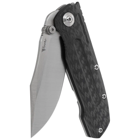 Nóż składany Reate District 9 V2 Bead Blast Titanium/Carbon Fiber, Satin 154CM (9D-V2 TBB SAT)