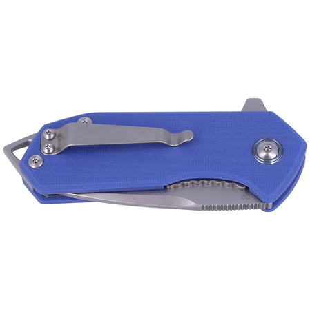 Kubey Knife Kubey Knife Campe, Blue G10, Sandblast D2 (KU203D)