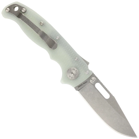Nóż składany Demko AD20.5 Clip Point Natural G10, Stonewashed CPM S35VN by Andrew Demko (205-S35-CPN)
