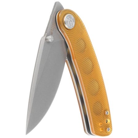 Nóż składany Kubey Momentum Ultem, Bead Blasted AUS-10 by Sherif Manganas (KU344M)