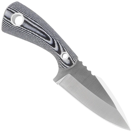 K25 Neck/Boot Knife Black/White G10, Satin 7Cr17Mov (32561)