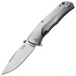 Nóż składany LionSteel T.R.E. Grey Titanium/Blue Ti, Stonewashed M390 by Molletta (TRE BL)