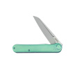 Kubey Dandy Knife Green Titanium, Sandblasted CPM S90V by Maksym Tkachuk (KB247F)