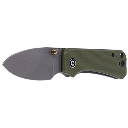 CIVIVI Knife Baby Banter Green G10, Gray Stonewashed by Ben Petersen (C19068S-5)