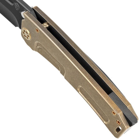 Medford Marauder-H T/E Bronze Titanium, Bronze HW/Clip, Black DLC S45VN by Greg Medford (MK045SPD-36A1-T1CP-BP)