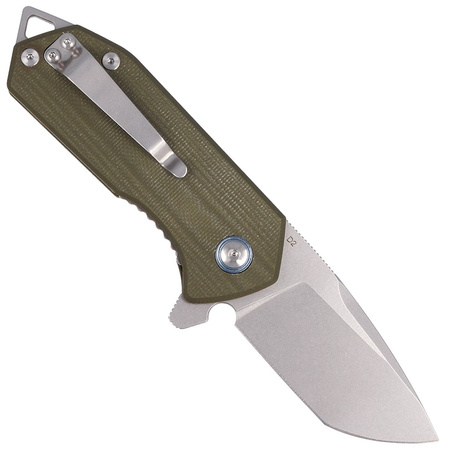 Nóż Kubey Knife Campe, OD Green G10, Sandblast D2 (KU203B)