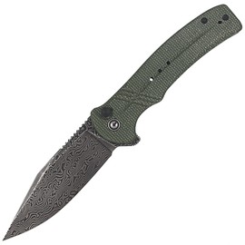 Nóż CIVIVI Cogent Green Micarta, Black Damascus (C20038D-DS1)