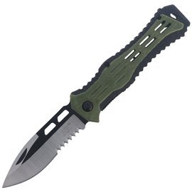 Nóż Herbertz Solingen Green / Black Polimer, Satin / Black Blade (589013)