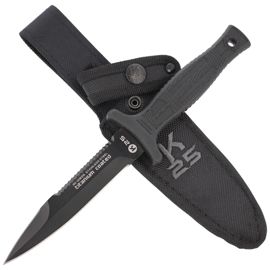 Nóż K25 Tactical Botero Boot Knife Black Rubber, Titanium Coated (31825)