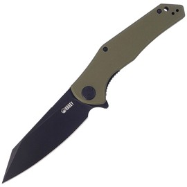 Nóż Kubey Knife KU158B, Green G10, Black Titanium Coated (KU158B)