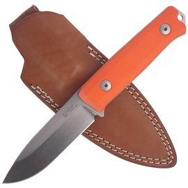 Nóż LionSteel Bushcraft G10 Orange, Stone Washed (B40 GOR)