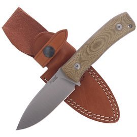 Nóż LionSteel Bushcraft Green Canvas, Satin Blade (M4 CVG)