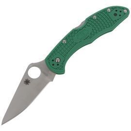 Nóż Spyderco Delica 4 FRN Green Flat Ground Plain (C11FPGR)