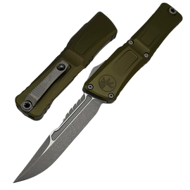 Nóż automatyczny OTF Microtech Combat Troodon Interceptor Gen III OD Green Aluminium, Apocalyptic M390MK by Tony Marfione (1217-10APODS)