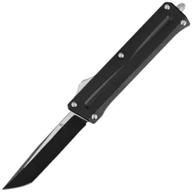 Nóż automatyczny OTF TacKnives TAKCOM Stinger T Black Aluminum, DLC 154CM
