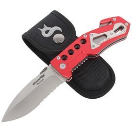 Nóż ratowniczy BlackFox Aluminium Red Rescue Folder (BF-117)