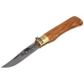 Nóż składany Antonini Old Bear Classical L Olive Wood, Satin AISI 420 (9307/21_LU)