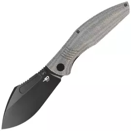 Nóż składany Bestech Lockness Black Canvas Micarta / Titanium, Black Stonewashed M390 by Koens Craft (BT2205F)